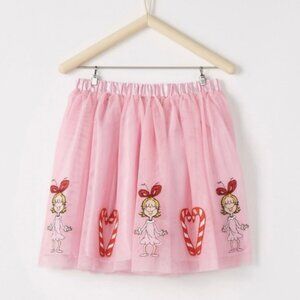 Hanna Andersson Dr.Seuss Grinch tulle embroidered skirt